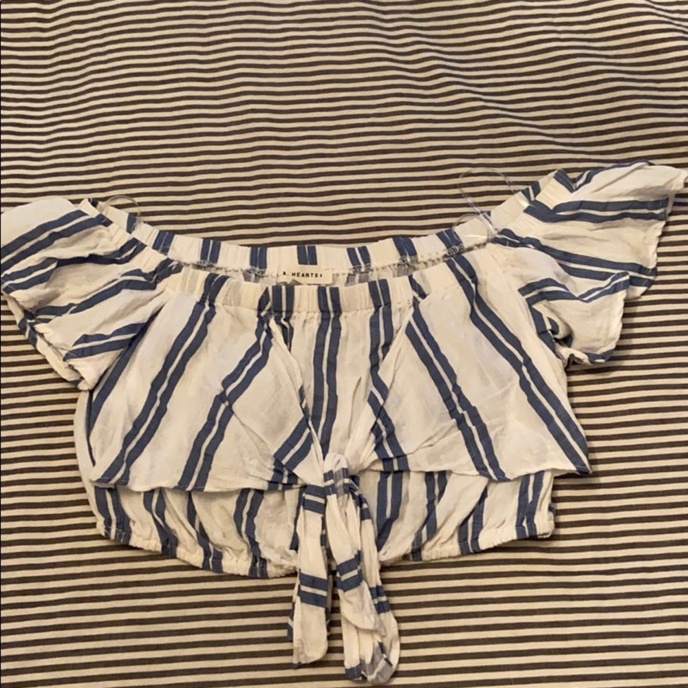 LA Hearts crop top